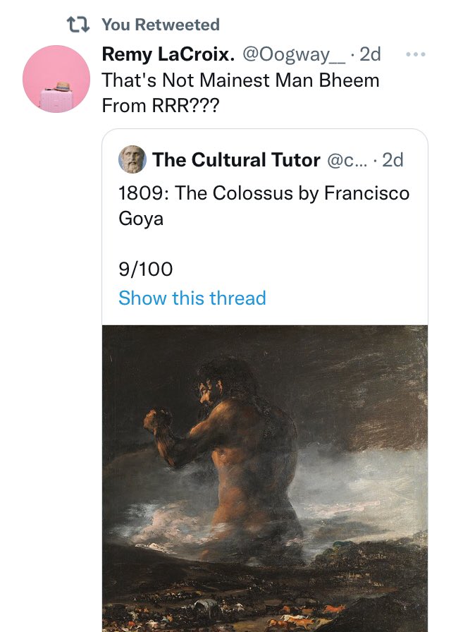 RT @Captain41230930: who is Francisco Goya ?? https://t.co/7GDm1dv71X