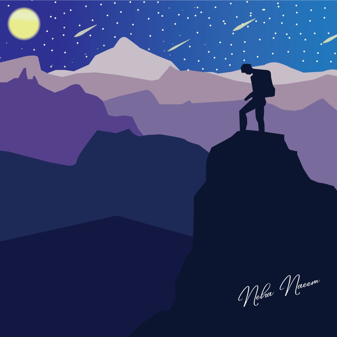 TDMagician's tweet photo. Conquering mountains one by one 🧗🏻‍♀️

#designer #GraphicDesign #Artists #art #tdmneha #mountain #scenery https://t.co/w34046IKbz