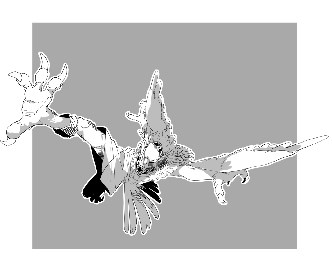 まだ通過中だけど無性に描きたくて描いたすとぬるほさんバードキック 