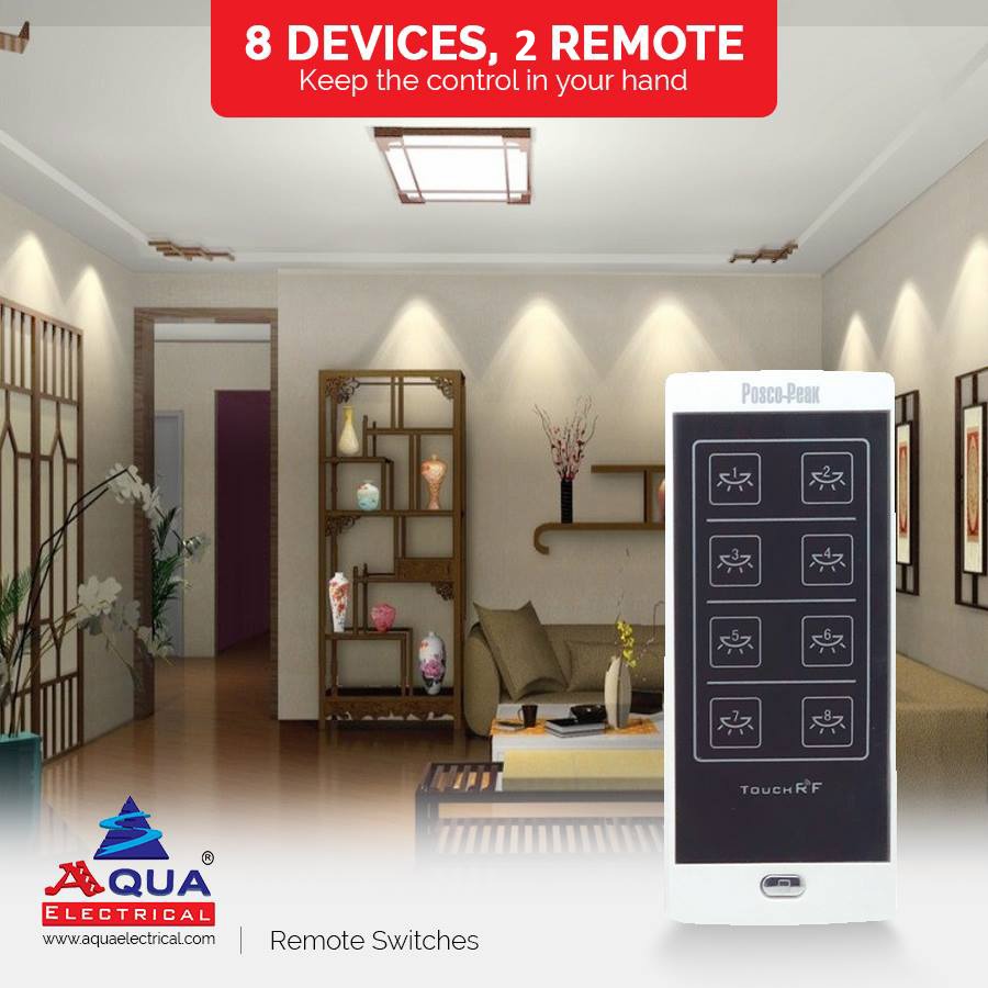 AQUAELECTRICAL's tweet image. No more fights of who will turn the switch off. Now you can control 8 devices with 2 remote.

🛒 Shop Now: t.ly/rtiu
📞+92-336-888-AQUA(2782)
🔗aquaelectrical.com
📧info@aquaelectrical.com

#AquaElectrical #RemoteSwitches #Convenience #Comfort #Lifestyle #Smart