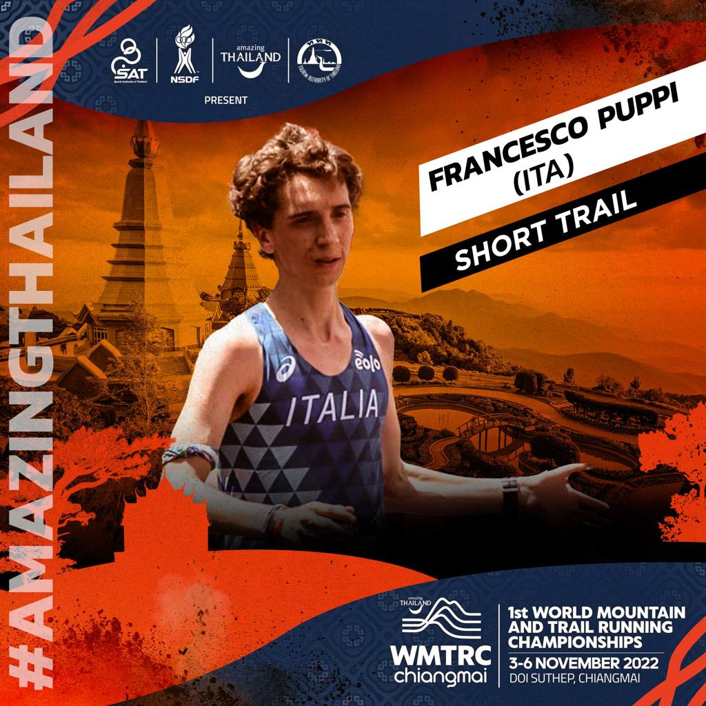 WMRAmountainrun's tweet photo. Puppi power 💪🏃🏻♂️
@fra_puppinho is repping #Italy🇮🇹 at the #AmazingThailand World Mountain & Trail Running Championships
#WMTRC 🇹🇭 #trailrunning #trailrunner #trailrun #mountainrunner #mountainrun #mountainrunning #offroadrunning https://t.co/DU0c8EYjKr