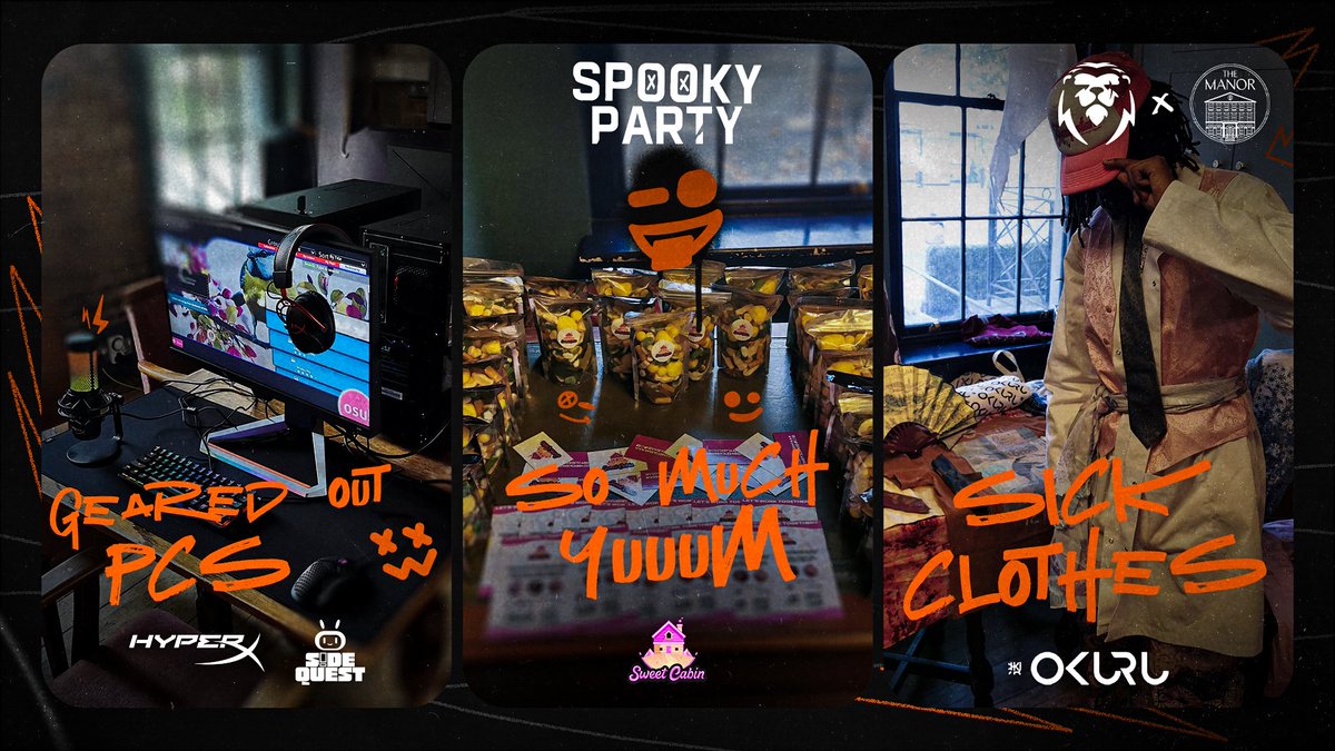 Fully geared out PCS ☑️ Loads of sweets ☑️ Amazing costumes ☑️ Let’s begin! 👻