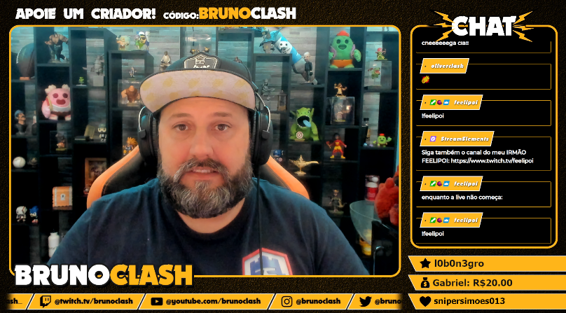 💜 BORA de LIVE ON!! Vem jogar comigo, VOTAR e dar aquelas risadas garantidas!! Link da ALEGRIA: twitch.tv/brunoclash