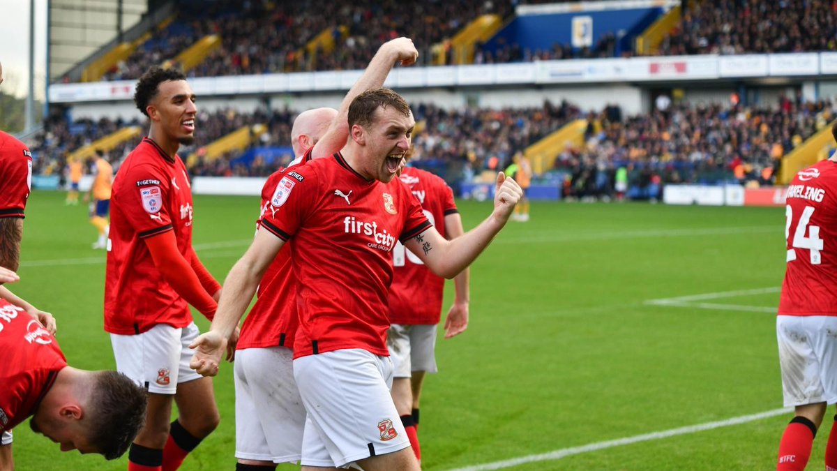 Official_STFC's tweet photo. FULL-TIME: Mansfield Town 2-5 Swindon Town...

Scott Lindsey's side hit five to claim an impressive win at Field Mill, with Jonny Williams grabbing two and Luke Jephcott, Ronan Darcy and Ben Gladwin helping themselves to goals.

What a game, what a result!

2-5

#STFC 🔴⚪️ https://t.co/PPrxqQ0ukK