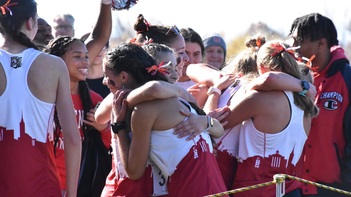 NCAC's tweet photo. .@witt_xctf celebrates the women’s team cross country title! 🏆

#NCACxc22 https://t.co/mZh1AcIsti