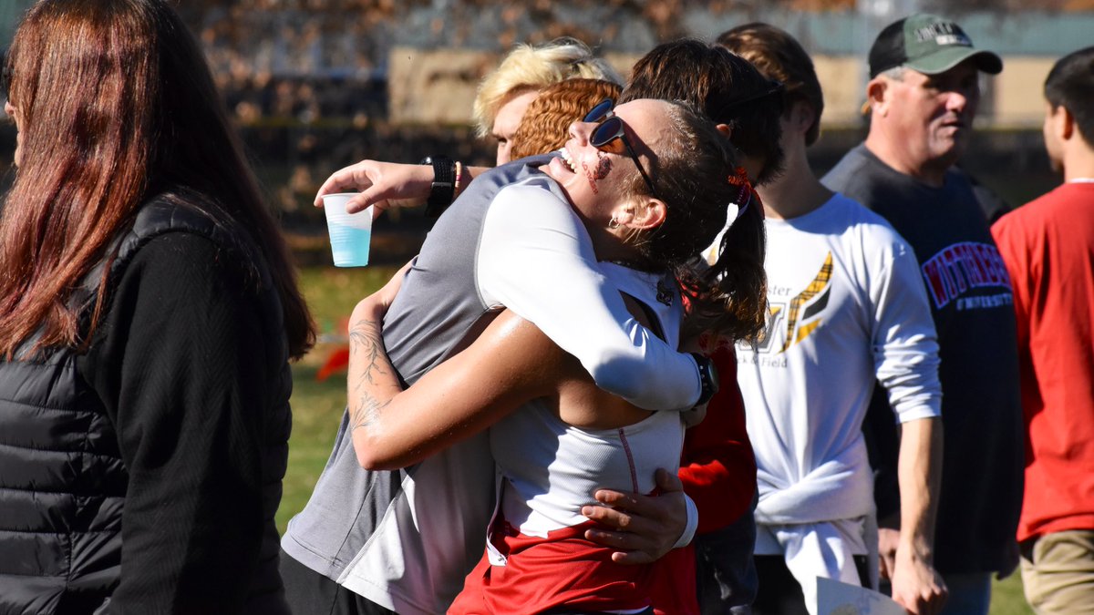 NCAC's tweet photo. .@witt_xctf celebrates the women’s team cross country title! 🏆

#NCACxc22 https://t.co/mZh1AcIsti