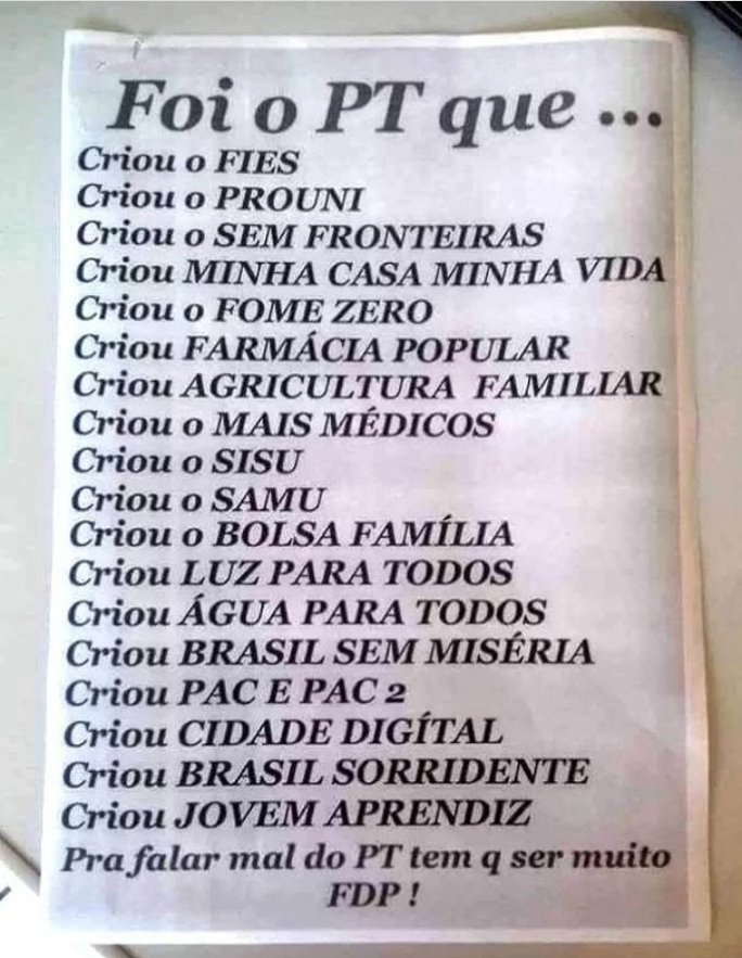 PradoEimar's tweet photo. Foi Lula e o PT https://t.co/5TRqBjlSsF