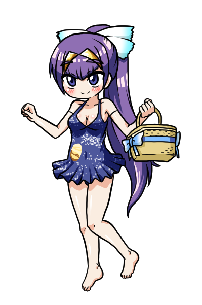 ポッコちゃんの体型ちょっと修正と
マリオンちゃんのバスケットのデザインが間違ってたので修正 