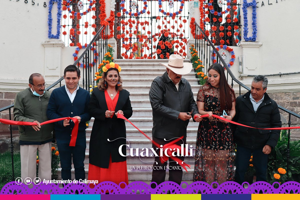 HCalimaya's tweet photo. 🔵 En #Calimaya estamos listos para recibirte en el "Festival Cuaxicalli, Un Pueblo con Encanto”. 🙌
Donde podrás disfrutar de #exposiciones, presentaciones artísticas, obras de teatro y más...
Te esperamos en la Casa de Cultura y Tradiciones a partir de las 17:00 hrs. https://t.co/bbAoRbI5SE