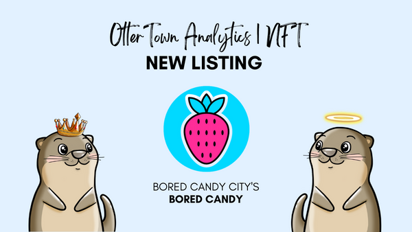 ottertownnft's tweet photo. NEW LISTING (NFT): Bored Candy by @BoredCandyCity 

Project is being tracked by OtterTown Analytics and can be viewed using our site. 

#crofam #newlisting #ottertownanalytics https://t.co/CKT08Lbn2i