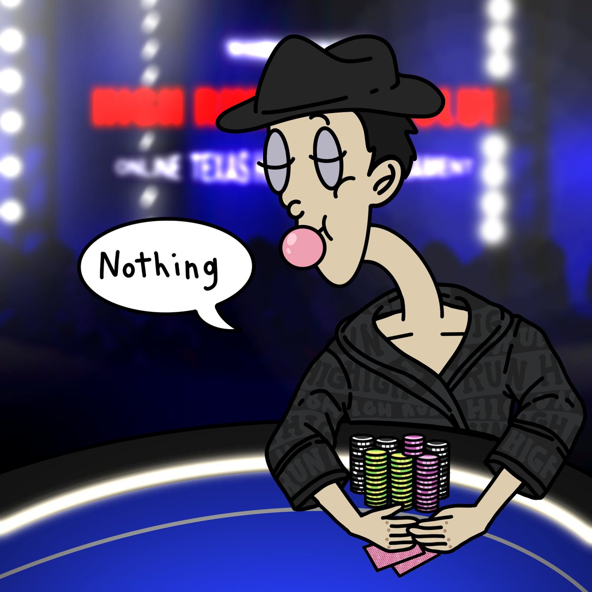 Sometimes we may have to move around looking for large expected value. Then we'll share about it, and we'll go out together and get money from there. We're confident that compete anywhere and crush there!

#HRPC #PokerNFT #Poker #NFT #giveaway #NFTCommmunity #nfts