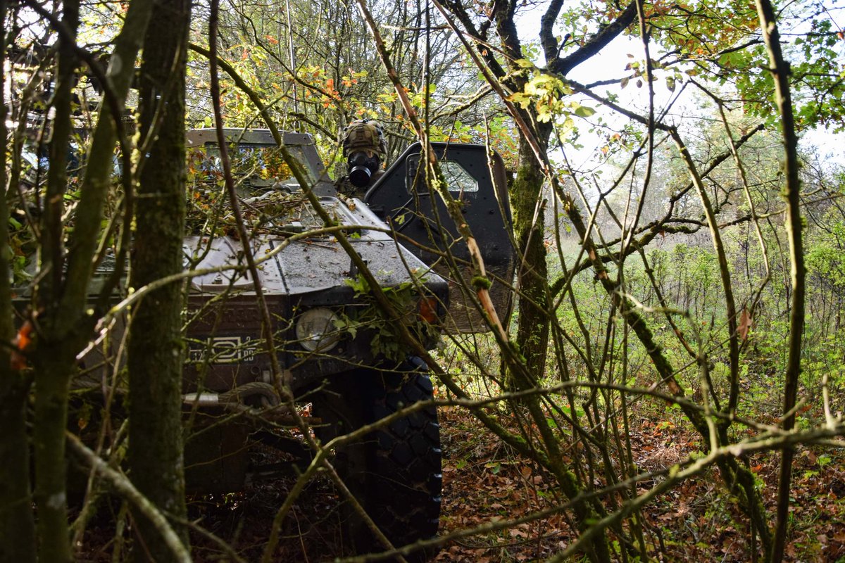 12eCUIRS's tweet image. Durant deux semaines, nos cuirassiers étaient aux côtés du @92e_RI pour leur passage au @CDC94ri 💥
Embarqués sur leurs véhicules blindés légers - VBL, les tigres du 3e escadron ont appuyé les gaulois lors des phases offensives et défensives 💪
#PrépaOps #CapaciTerre #MatosOps