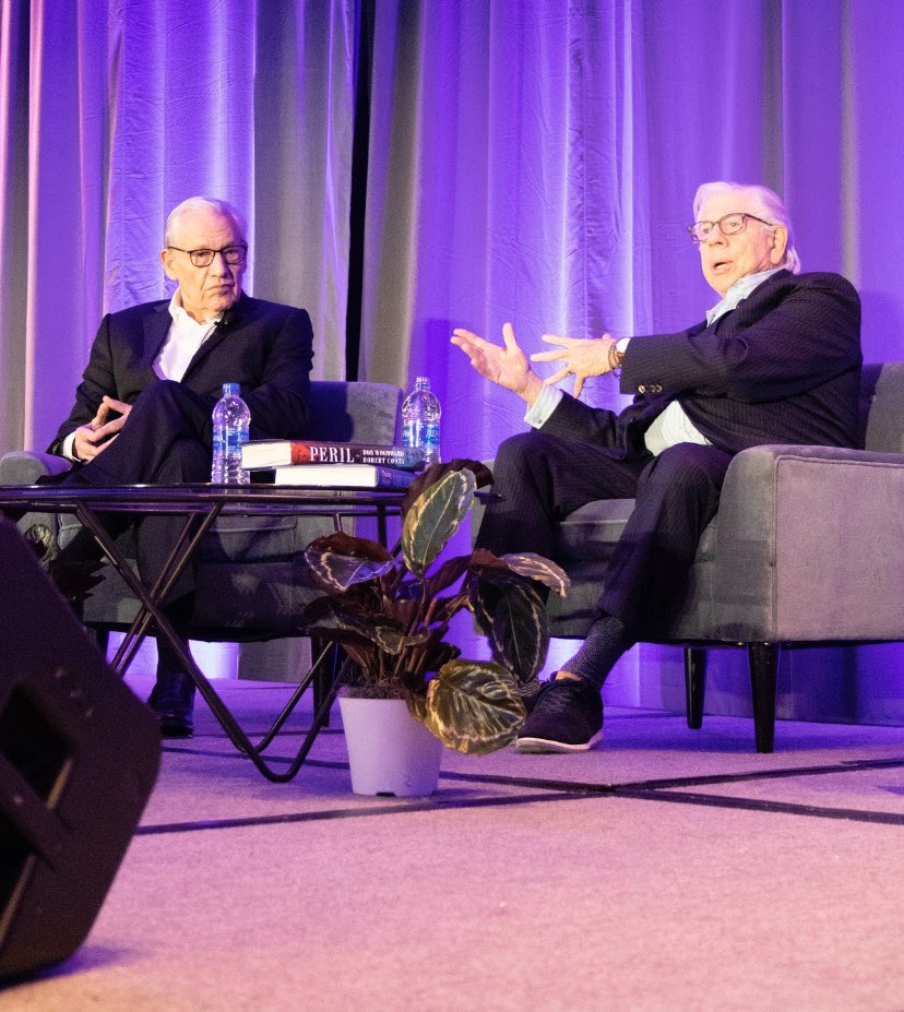 TheMontage's tweet photo. Bob Woodward and Carl Bernstein on stage at #MediaFest22 yesterday.

Photo by Dakota Pulcher, Montage Photo Editor. https://t.co/dcwVv80mRh