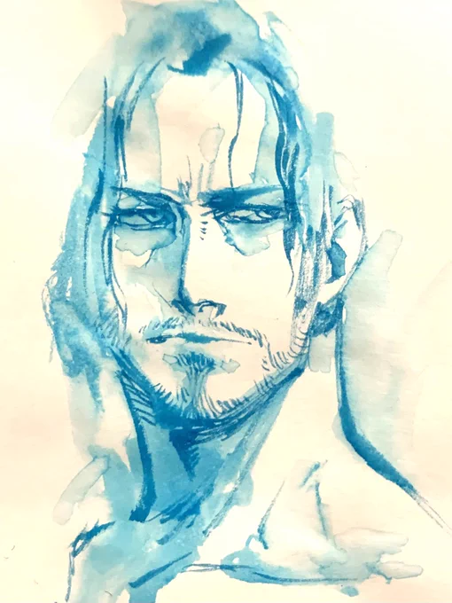 #1日1ラクガキ目つきの悪い人は、怒っている訳ではない所が難しい。どうしても怒っている感じになっちゃう。 