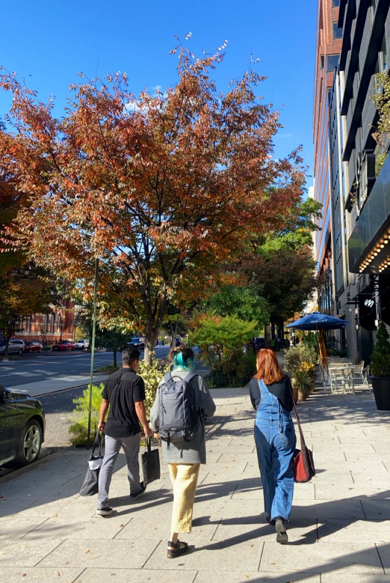 Grabbing breakfast after talking about how to create print products for a digital world #MediaFest22 #zines