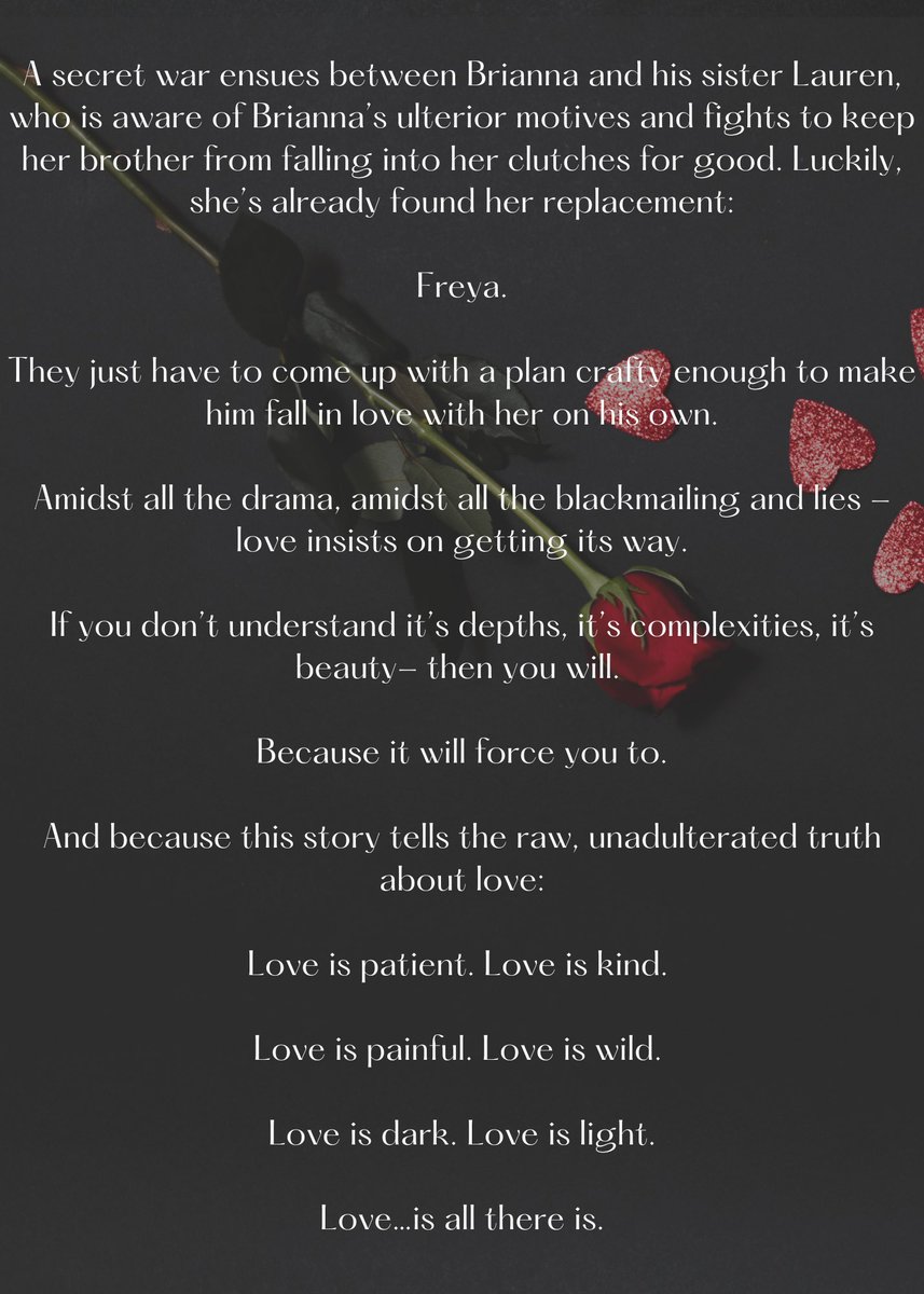 HunterEAmbrose's tweet photo. Thatβs right, #writingcommunity - the synopsis reveal of the future best selling romance novel of all time is HERE.
And this is just the first book π
Oh, did I tell you itβs partially based on a true story? πΉ
#thelustfulromantics #writingcummunity #eroticromance https://t.co/sn2M75NXr8