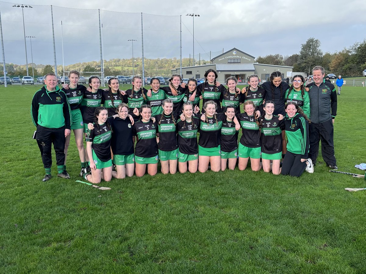 NemoRangersGAA's tweet photo. Massive congratulations to the u16 girls whom won their County Championship Camogie Cup final this afternoon against Aghada at Castle Road. Well done girls. Nemo abú!⚫️🟢 https://t.co/ooQ3RPagXV