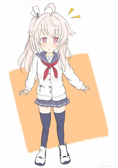 ナツちゃんです#ブルアカ#ブルアカイラスト部#柚鳥ナツ 