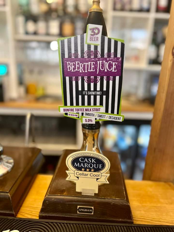 Just in time for #Halloween we have the beautiful <a href="/3dbeercom/">3D Beer</a> Beertle Juice on the taps! Just remember don't  say his name three times! <a href="/CAMRA_Official/">CAMRA</a> <a href="/CampaignforPubs/">Campaign for Pubs</a> <a href="/GloucesterBID/">GloucesterBID</a> #Goodbeer #Goodbrewery #Goodpub #Gloucester