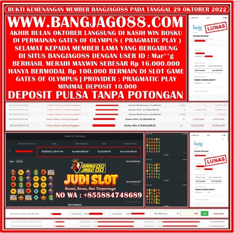 DewiLiu88's tweet photo. ➡️BANGJAGO88 DEPO PULSA TANPA POTONGAN
➡️MINIMAL DEPO Rp.10.000
➡️POLA SLOT AUTO MAXWIN
➡️https://t.co/qp0TO7pdVH 
#slot #slotgacor #slotonline #polaslot #trikslot #tipsslot #bocoranslot #bonusslot #slotpulsa #rtp #slotdana #rtpslot #rtpgacor #rtplive #maxwin #jppaus #bangjago88 https://t.co/1ZWWjvLWZY