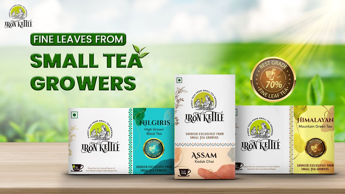 ironkettletea's tweet photo. The era of refined tea tasting is here.💫

#tea #assamtea #himalayantea #finetea #teafields #sustainable #organic #morningtea #teatime #teamindia #teabreak #tealover #teakettle #ironkettle #freshbrew #coldbrew #hottea #natural #herbal #supportsmallfarms #supportsmallfarmers https://t.co/9ddhXAgSXm