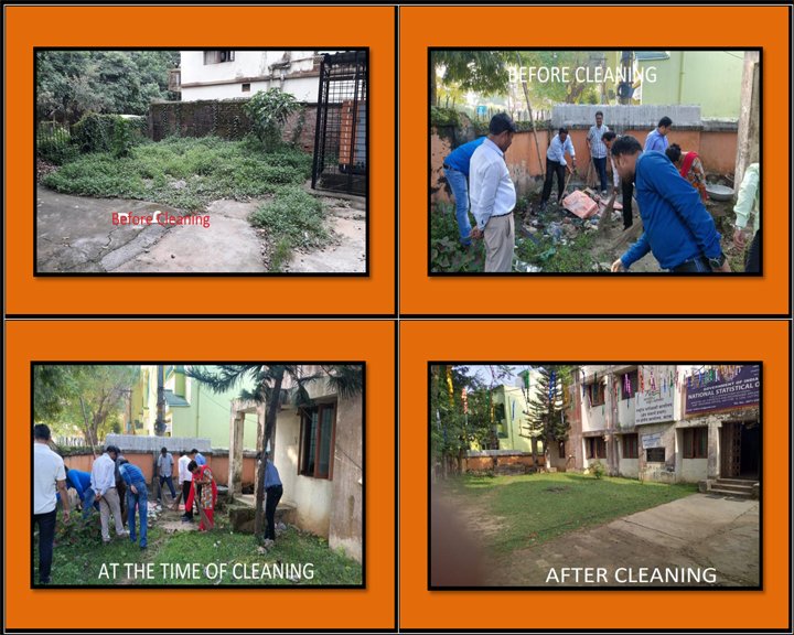 GoIStats's tweet photo. Sub-Regional Office, National Statistical Office (Field Operations Division), Cuttack under Regional Office, Bhubaneswar organized a cleanliness drive around its office premises under #SpecialCampaign2.0 on 20.10.2022.
@PMOIndia @Rao_InderjitS @DARPG_GoI https://t.co/ueWnx7G7Ai