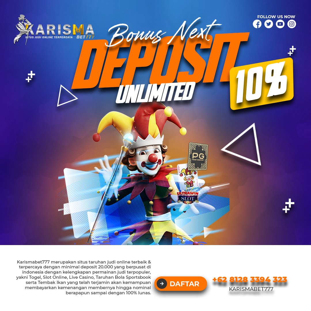 KarismaBet777's tweet photo. BONUS ANLIMITED KLAIM KARISMABET777
#KARISMABET777 #slotgacor #slotonline #slot #togel #d #pragmaticplay #judionline #slotindonesia #agenslot #slotgames #situsjudionline #togelonline #pokeronline #judislot #pragmatic #viral #gameslot #slotpragmatic #livecasino #tembakikan #poker https://t.co/wWbpMnbvIu