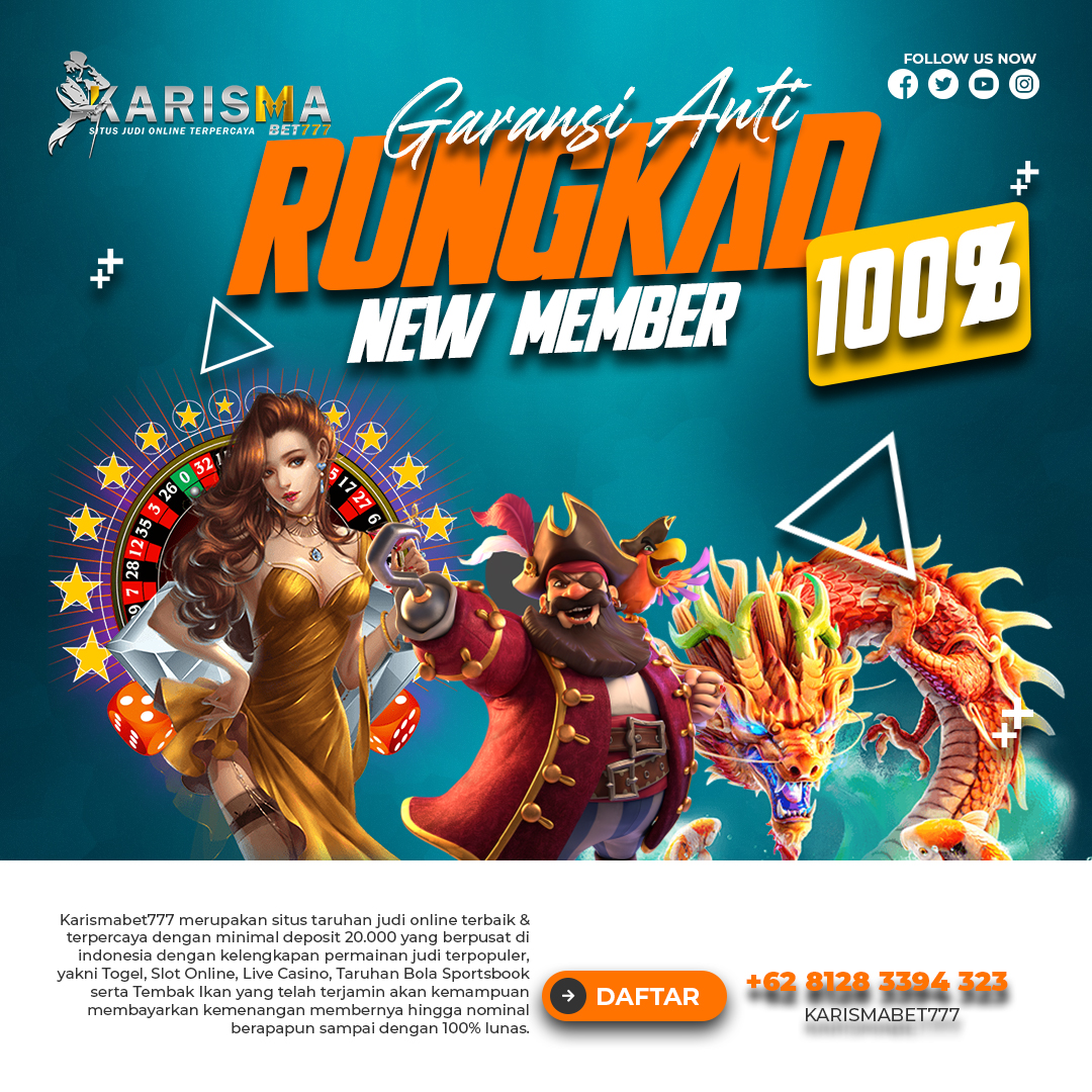 KarismaBet777's tweet photo. BONUS GARANSI 100%  KEKALAHAN DARI KARISMABET777
#KARISMABET777 #slotgacor #slotonline #slot #togel #d #pragmaticplay #judionline #slotindonesia #agenslot #slotgames #situsjudionline #togelonline #pokeronline #judislot #pragmatic #viral #gameslot #slotpragmatic #livecasino https://t.co/6Rgsa5vmg8