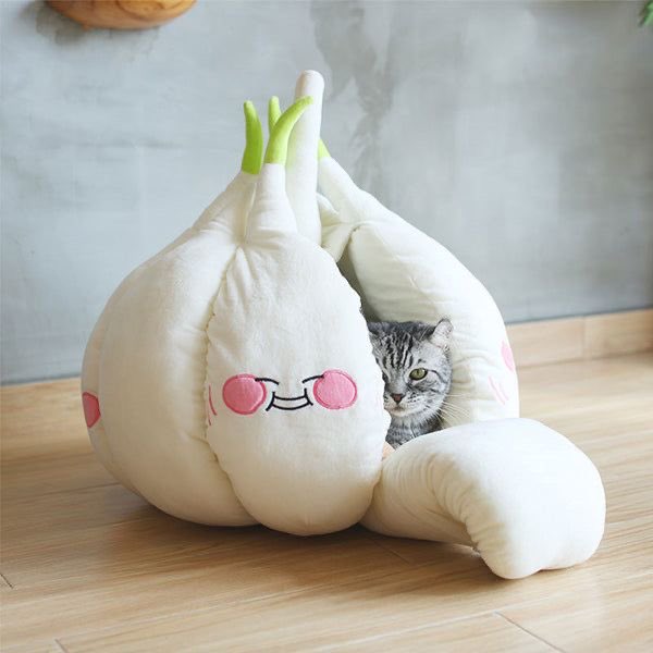 garlic cat bed 🎀