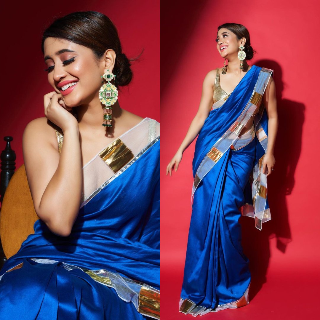 Shivangi Joshi looks incredibly elegant in this royal blue saree and absolutely alluring jewelries😍!!

<a href="/shivangijoshi10/">Shivangi Joshi</a> 

#shivangijoshi #etimestv
