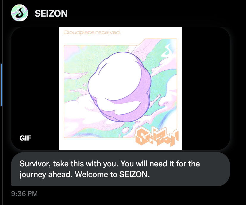 <a href="/SeizonNFT/">SEIZON</a> @mintyfingers_ The perfect end to my Saturday! 🤝😍