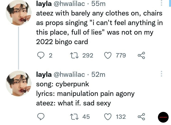 💥 ya gimana ya tin? Cyberpunk liriknya ttg kesedihan &amp; manipulasi tapi performnya mlah bikin ngucap istigfar. Yakin deh konsepnya emg sad sexy 😭