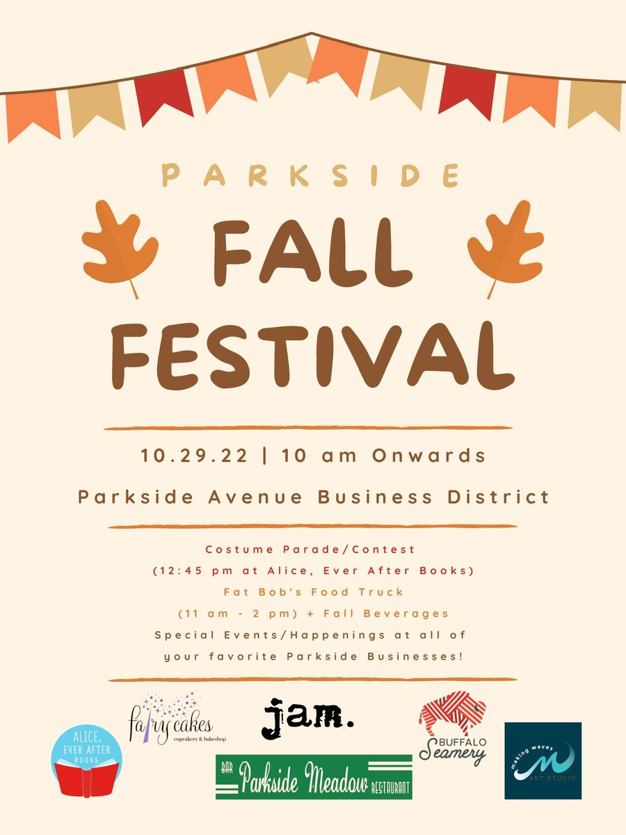 Today! 👻☕️🎃

#Buffalo #BuffaloNY #northbuffalo #parkside #fallfestival #parksideny #Halloween