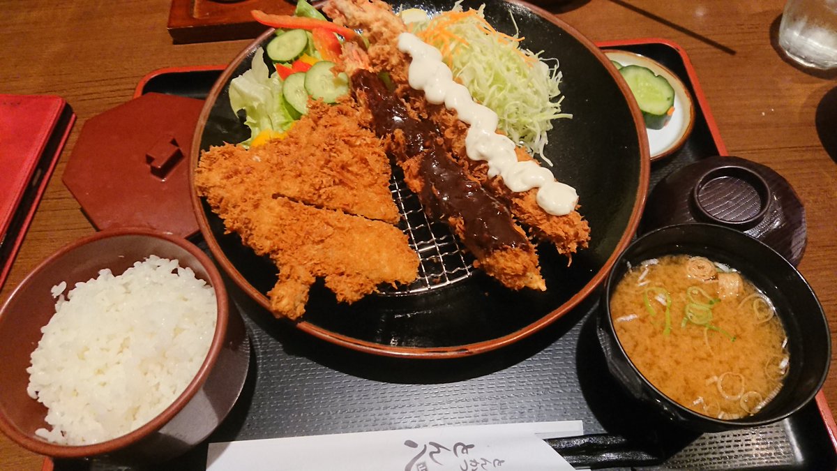 「とん八ナウヒレカツ大海老膳～(゜∀゜) 」|鷹那２号のイラスト