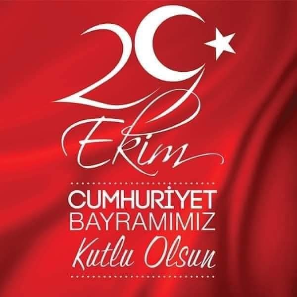 29 EKİM CUMHURİYET BAYRAMIMIZ KUTLU OLSUN
🇹🇷 Kutlu olsun 🇹🇷
🇹🇷 Ne Mutlu Türküm diyene 🇹🇷