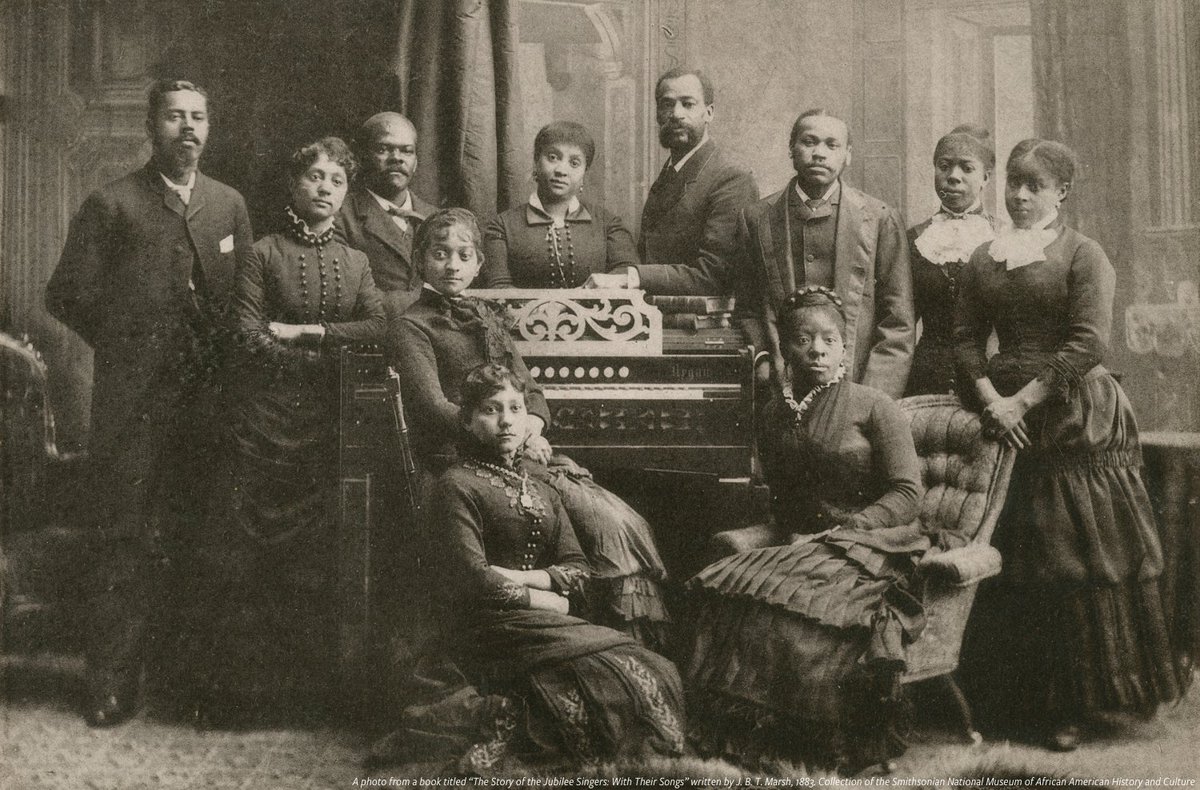 #HBCU campuses grew into foundational sites for Black choirs following Emancipation. Choirs, including those at Hampton University and the Jubilee Singers of Fisk University, used performance proceeds to “sing up” buildings on their campuses and promote Black education globally.
