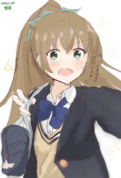 JKな熊野ですわ!
#艦これ 