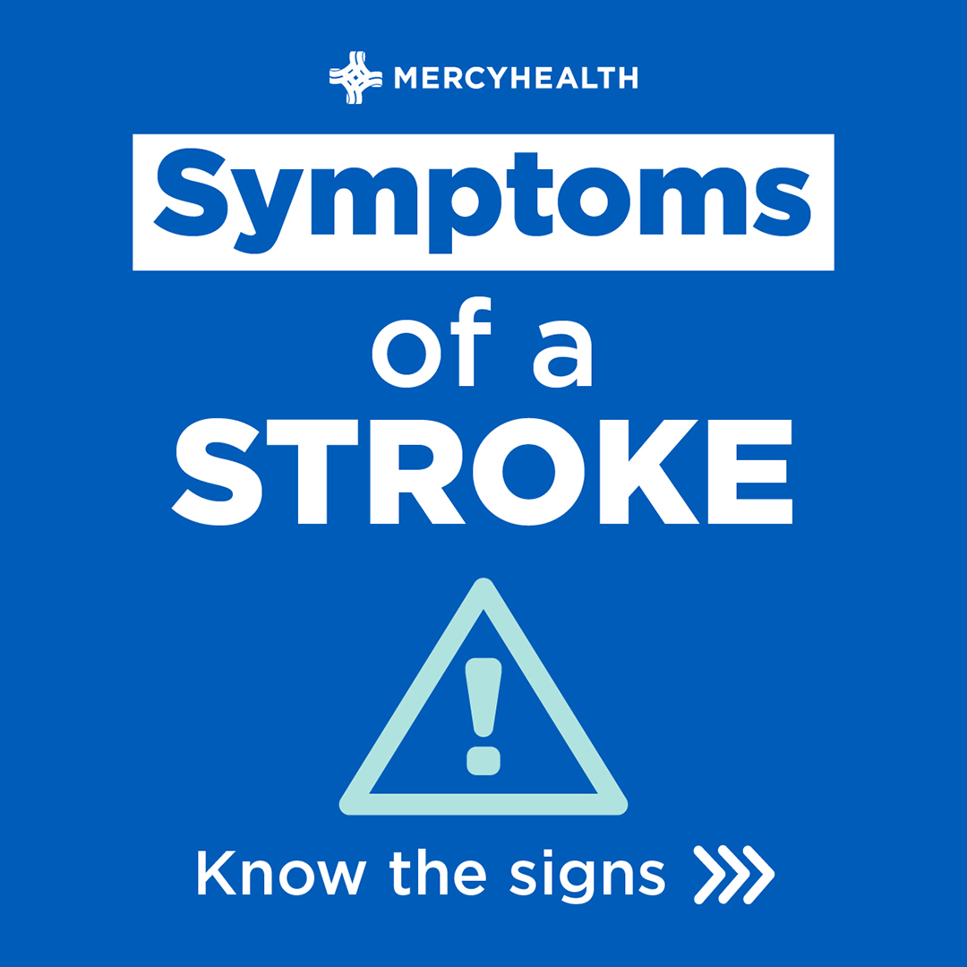 mercy_health's tweet photo. Spotting the signs of a stroke can help save a life! Know the symptoms, and learn more about the BE FAST rule: https://t.co/yTe35m7Nu5.
#StrokeSymptoms #SignsOfAStroke #StrokeSigns #StrokeAwareness #StrokeAware https://t.co/5SWTLYeYC4