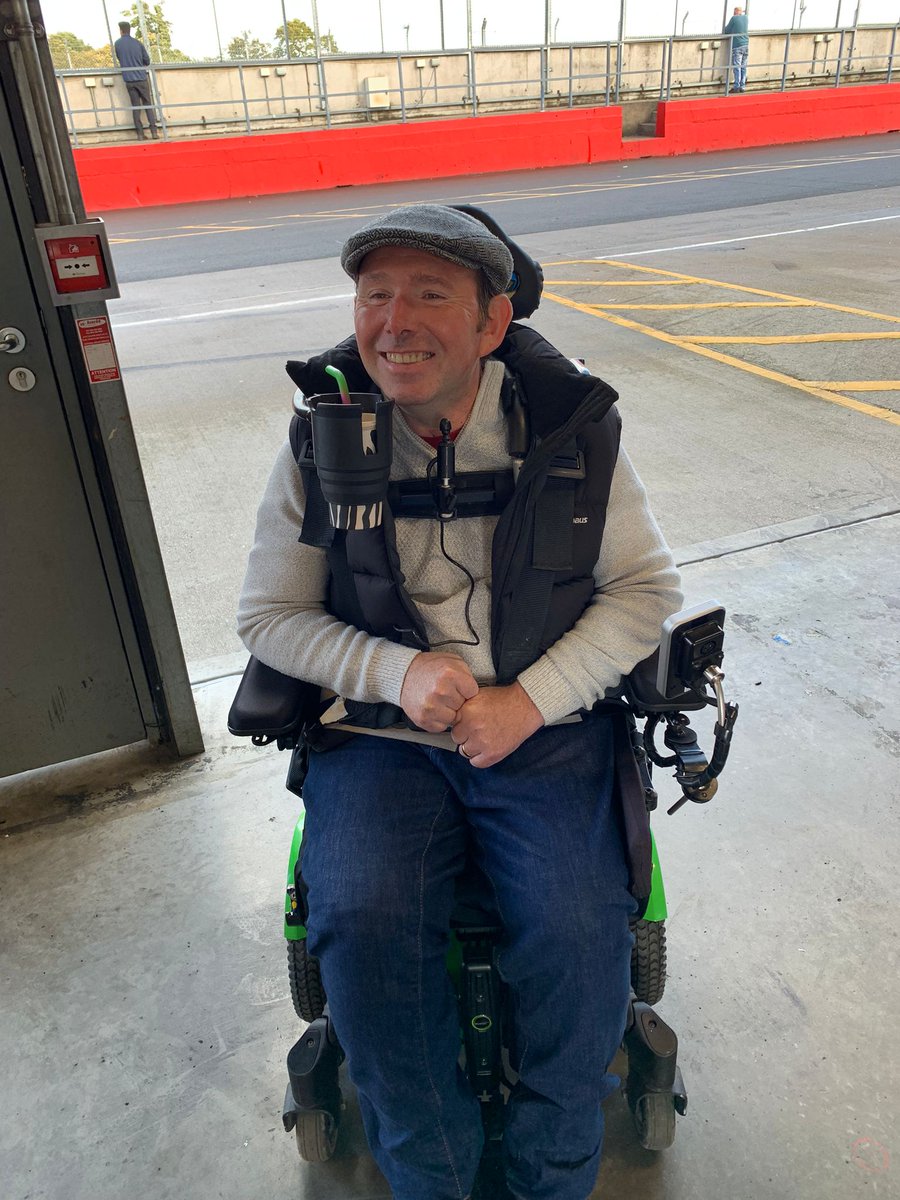 PWYAEastMids's tweet photo. Lovely to hear about Jon's day out @DoningtonParkUK. Looks like a great day out and shows what can be done with good friends, family, carers and problem solving (and a lack of fear on Jon's part!) https://t.co/KOfdDZv0On
