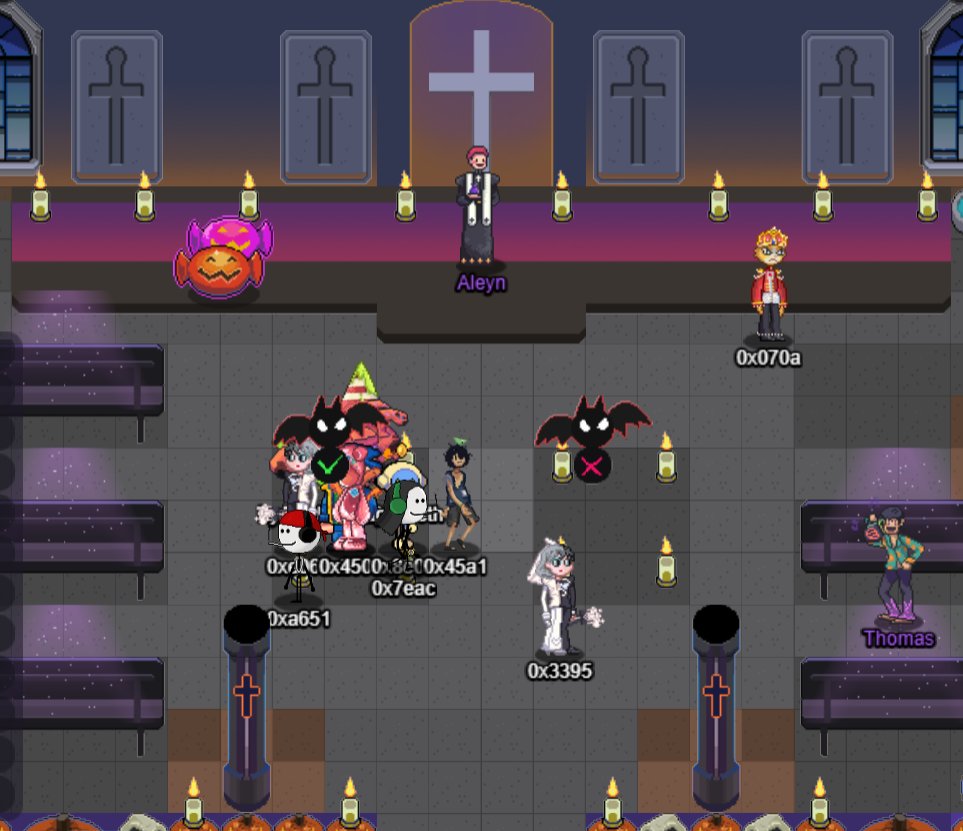 ☀️Anyone who enjoys the Hangout.game's Halloween Carnival?? Show your pic in the comment!!

🎃The party is ongoing.
🍬Fabulous prizes are waiting. 
🕸️Leave your wallet address to join.
👻You won't wanna miss out.