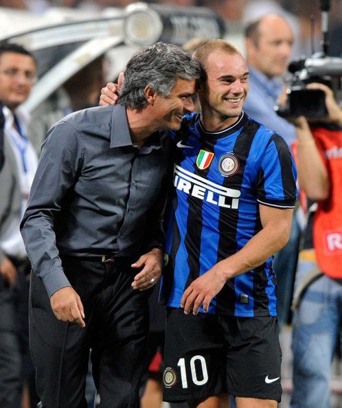 Inter yılları: Jose Mourinho ve Wesley Sneijder...👇👇