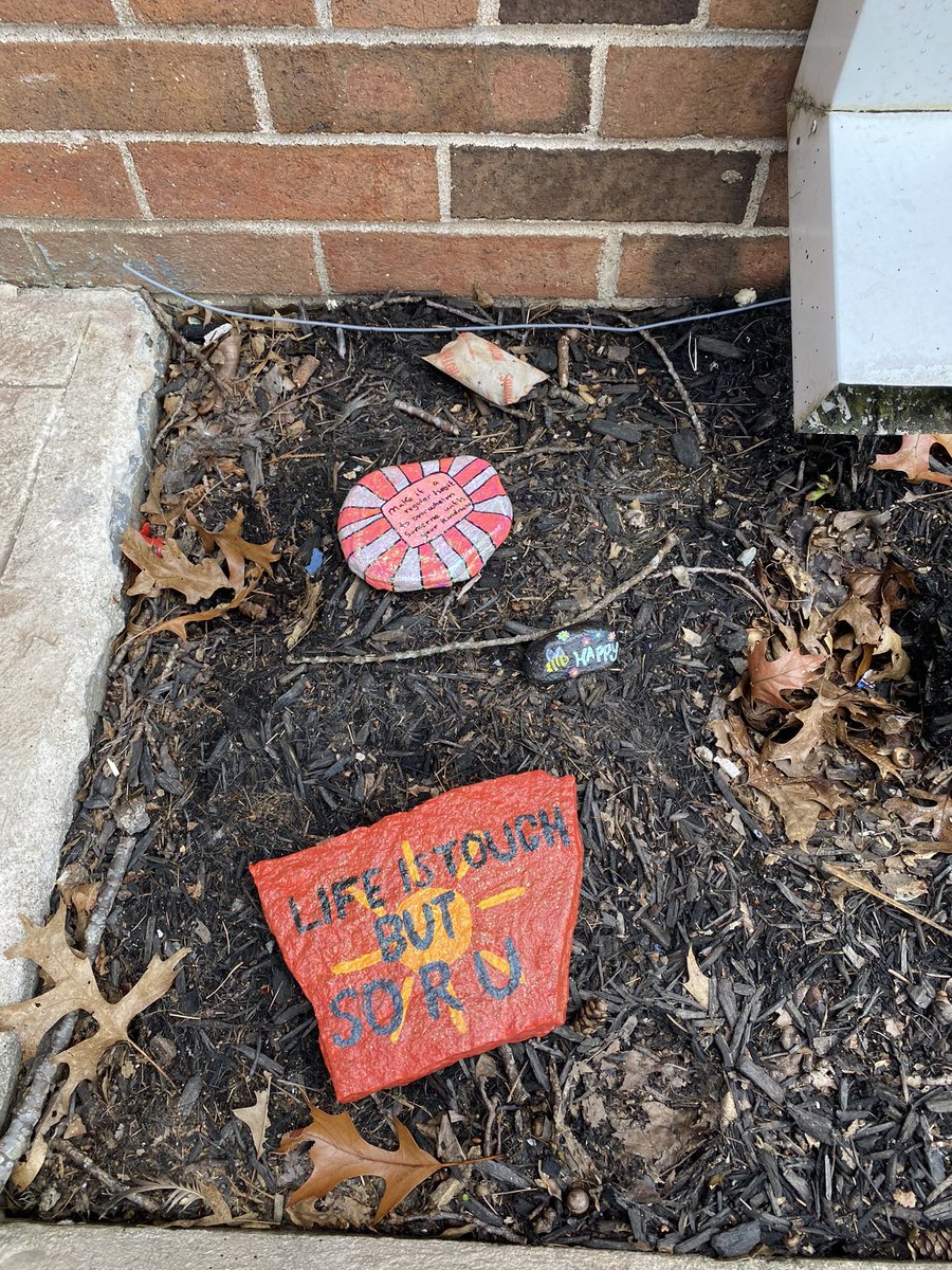 aberryfinn's tweet photo. Update with the kindness rocks by the Understanding Self & Relationships class #KindnessMatters #fillyourcupfirst https://t.co/G3SX8CVwkN