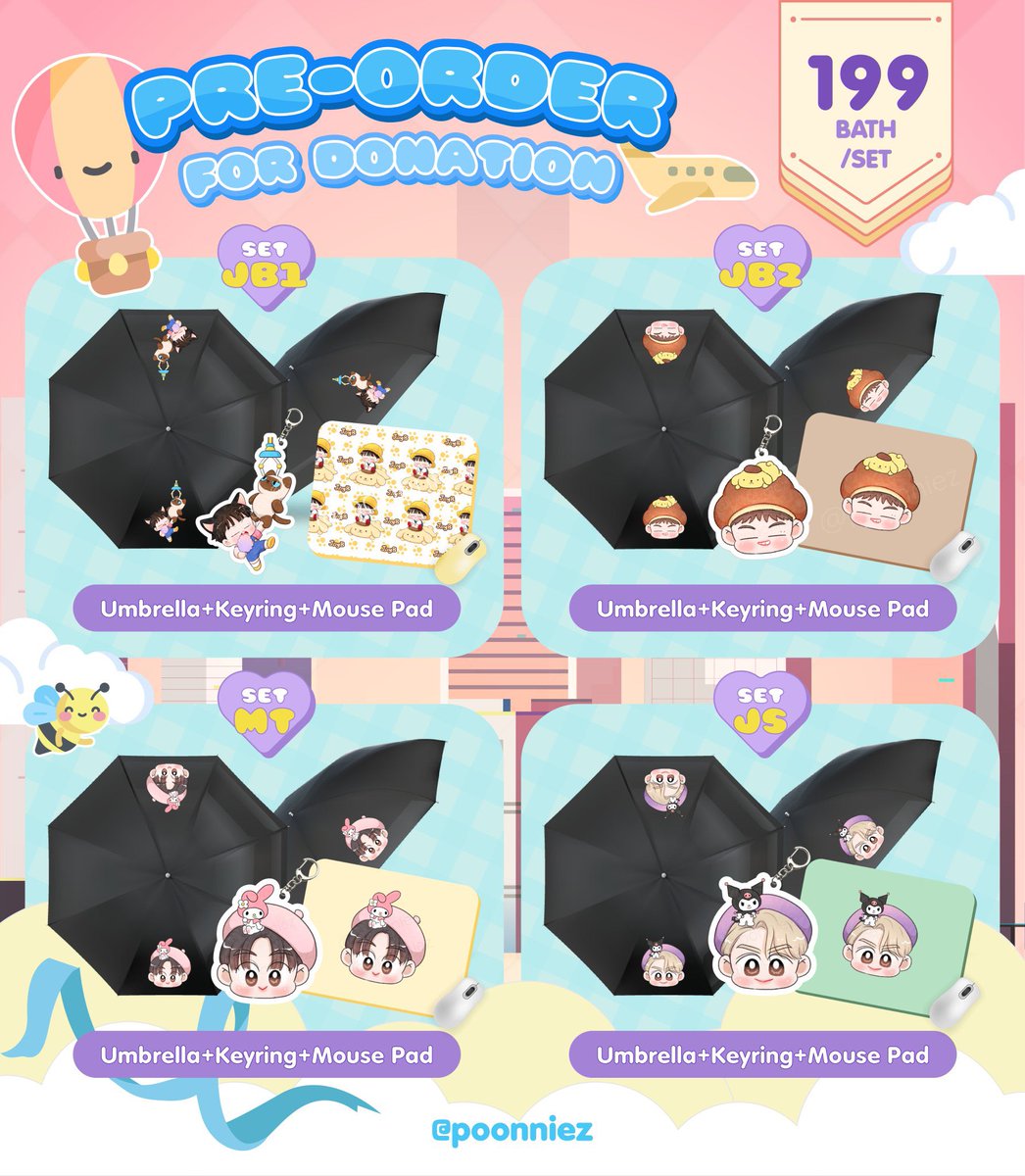poonniez's tweet photo. [Pls Rt]

Pre-order เซ็ตร่ม เพื่อโดเนทผลงาน #got7

♡ เซ็ตละ 199฿
📦ค่าส่งเริ่ม 35฿

♡ keyring อย่างเดียว 39฿
📦ส่วเหมา 30฿

✿ ปิด��ับ 8/11
��รอของ 15-20 วัน

🔥กำไรทั้งหมดหลังหักค่าใช้จ่ายจะโดเนทงาน #got7 ค่า

🧸 โอนเงินกรอกฟอร์มได้เลยค่า~

https://t.co/0ahqK4hgjn https://t.co/kuRG8PdkYp