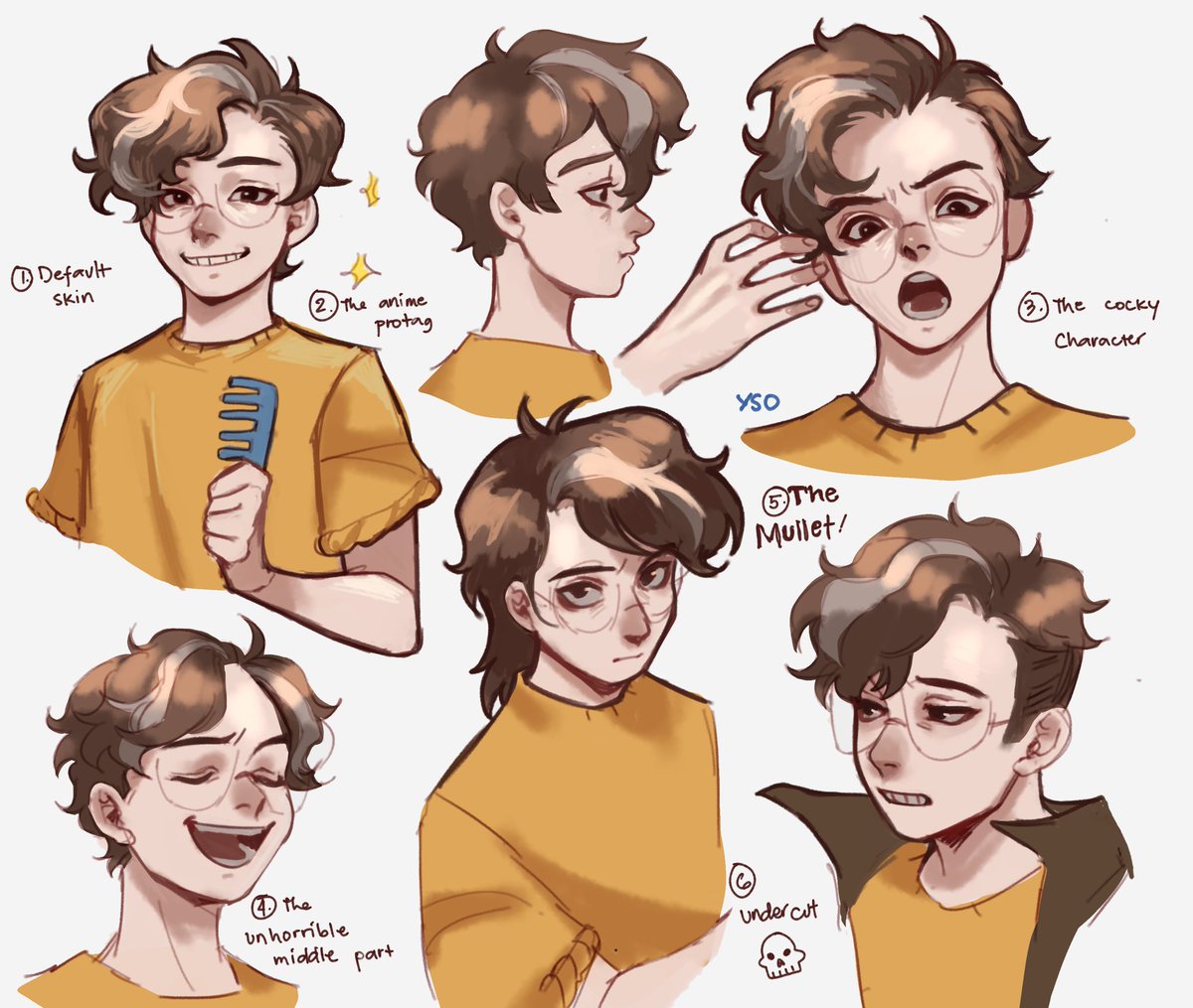 wilbur x haircut (too lazy to finish),,, which one do u like the best lol #wilbursootfanart 