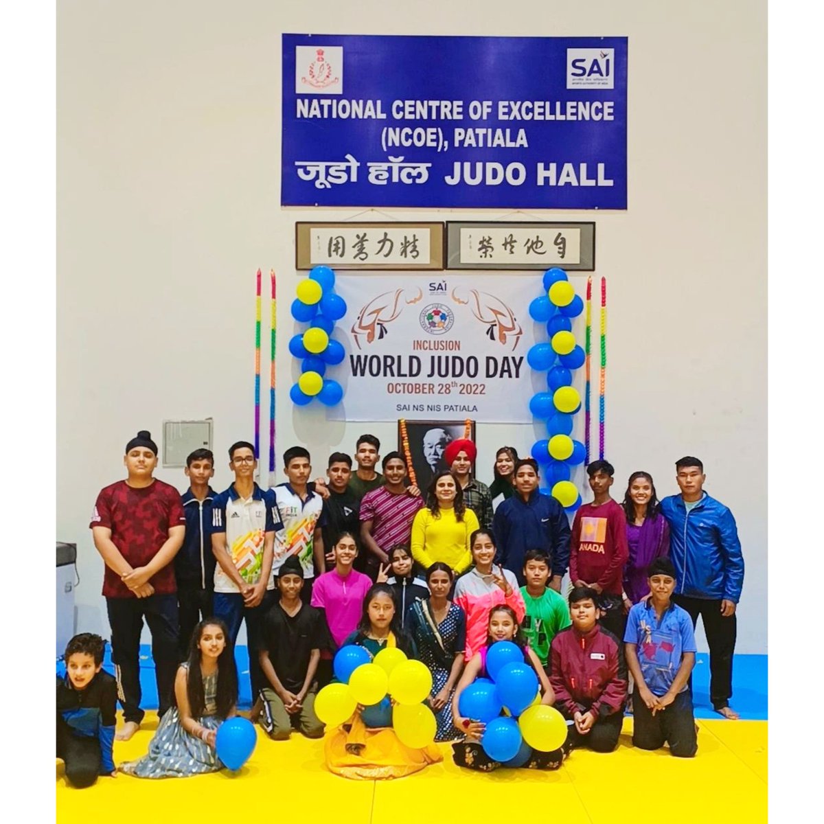 JudokaPreety's tweet photo. Great opportunity, Amazing atmosphere, Loveable students...❣️Grateful to be here celebrating World Judo Day as an Intern coach...✌️ https://t.co/tlFVE4MGrN