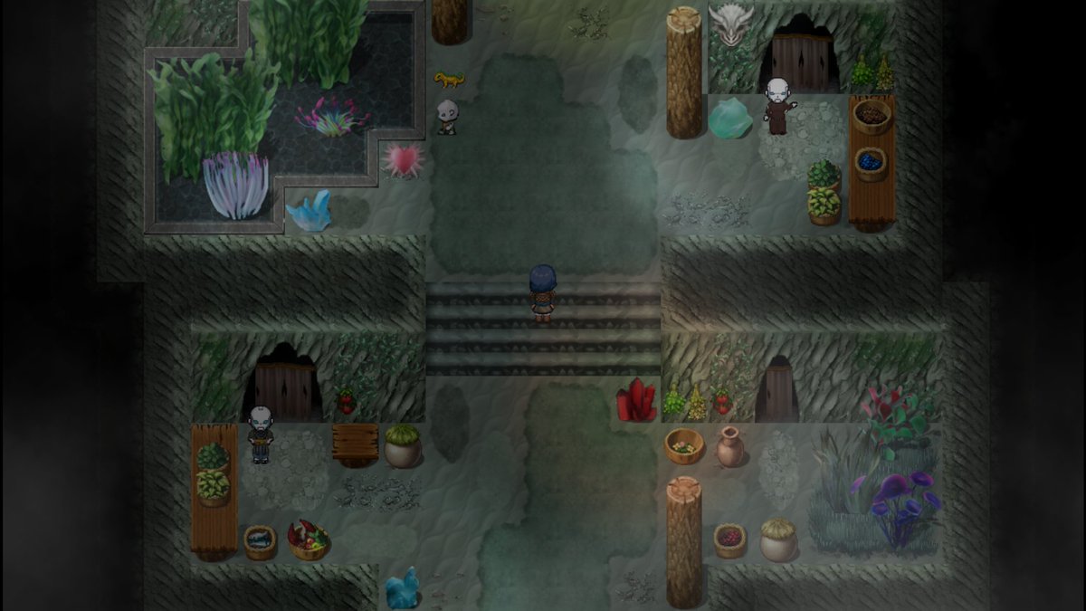 rue669ee's tweet photo. There's a town underground, too. Welcome to Ur, capital of the Cainites. 
#rpg #screenshotsaturday #jrpg #indiegame #rpgmaker #IndieDevs https://t.co/kPM1NSAkjT