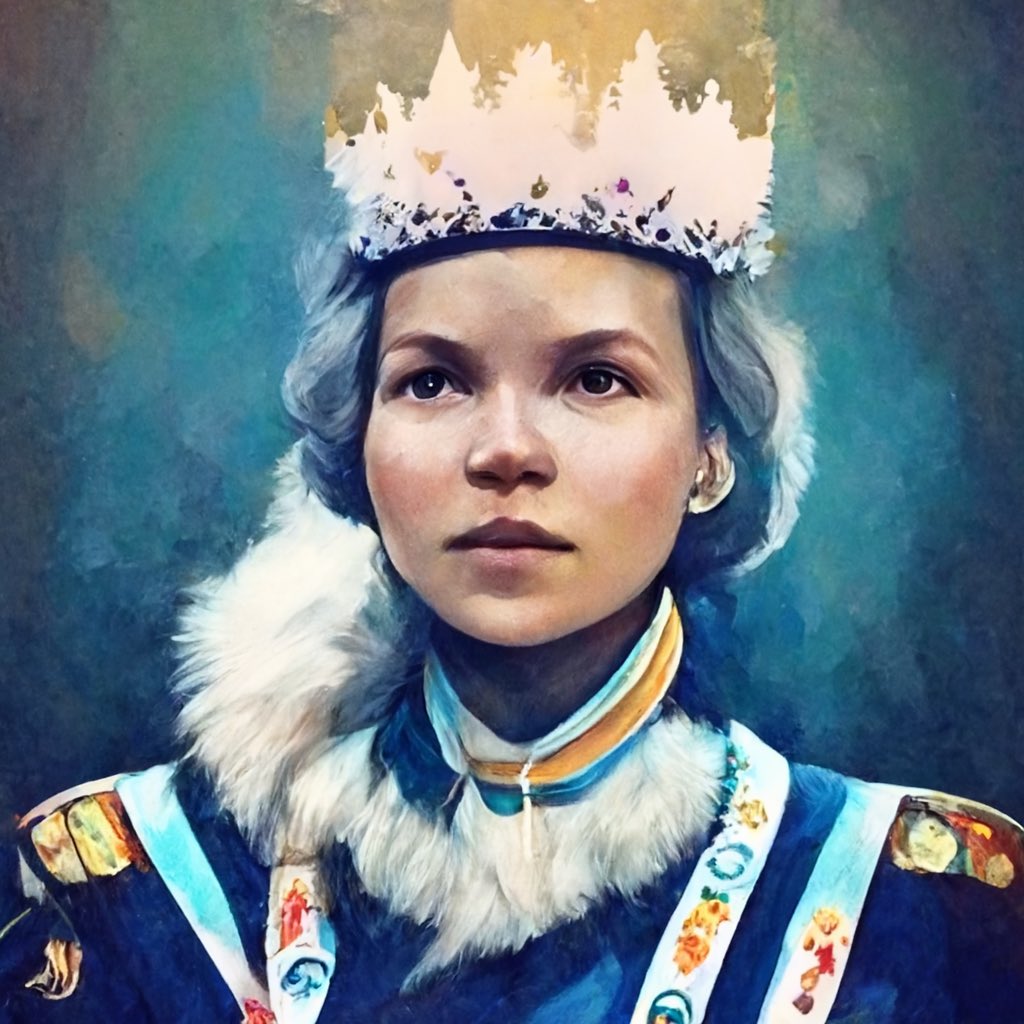 How the Queen of Finland would look like. According to @midjourney.