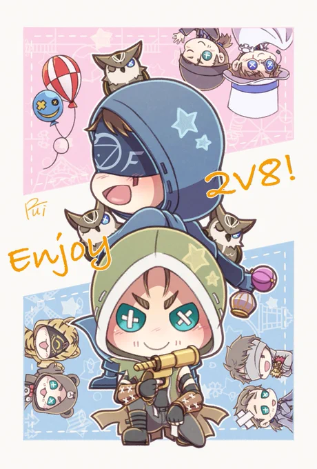 #みんなのデフォルメイラスト見せて見覚えあるやつしかない占と傭多め 