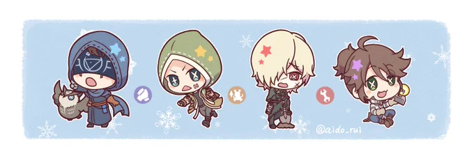 #みんなのデフォルメイラスト見せて見覚えあるやつしかない占と傭多め 