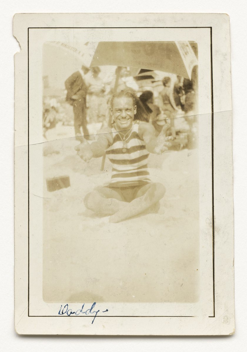 Photograph of Cpl. Lawrence Leslie McVey on the beach, 1920-1930 #openaccess #nmaahc nmaahc.si.edu/object/nmaahc_…
